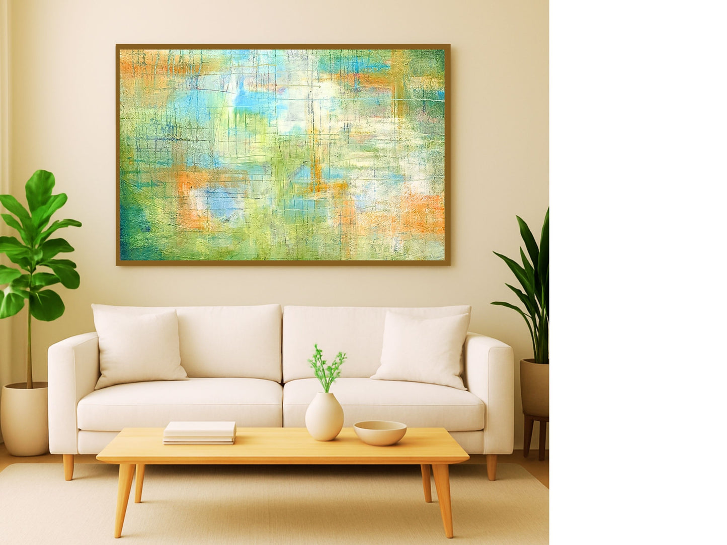Abstract A Walk in the Park - Canvas Print