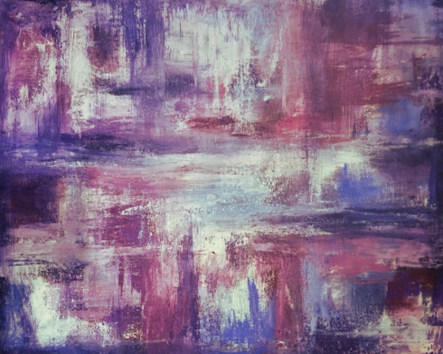 Purple and Blue Abstract - Canvas Print