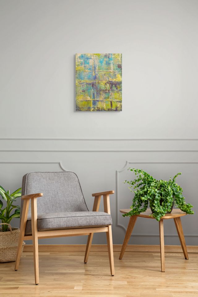 Abstract in Blues and Greens - Original