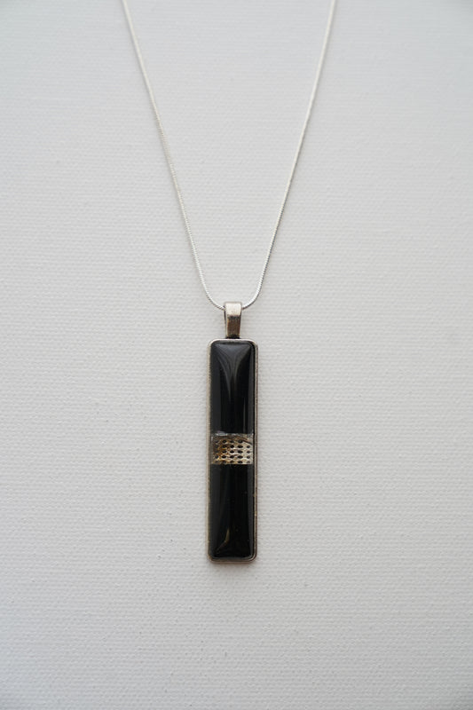 Long Narrow Pendant - Wearable Art