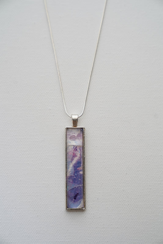 Long Narrow Pendant - Wearable Art