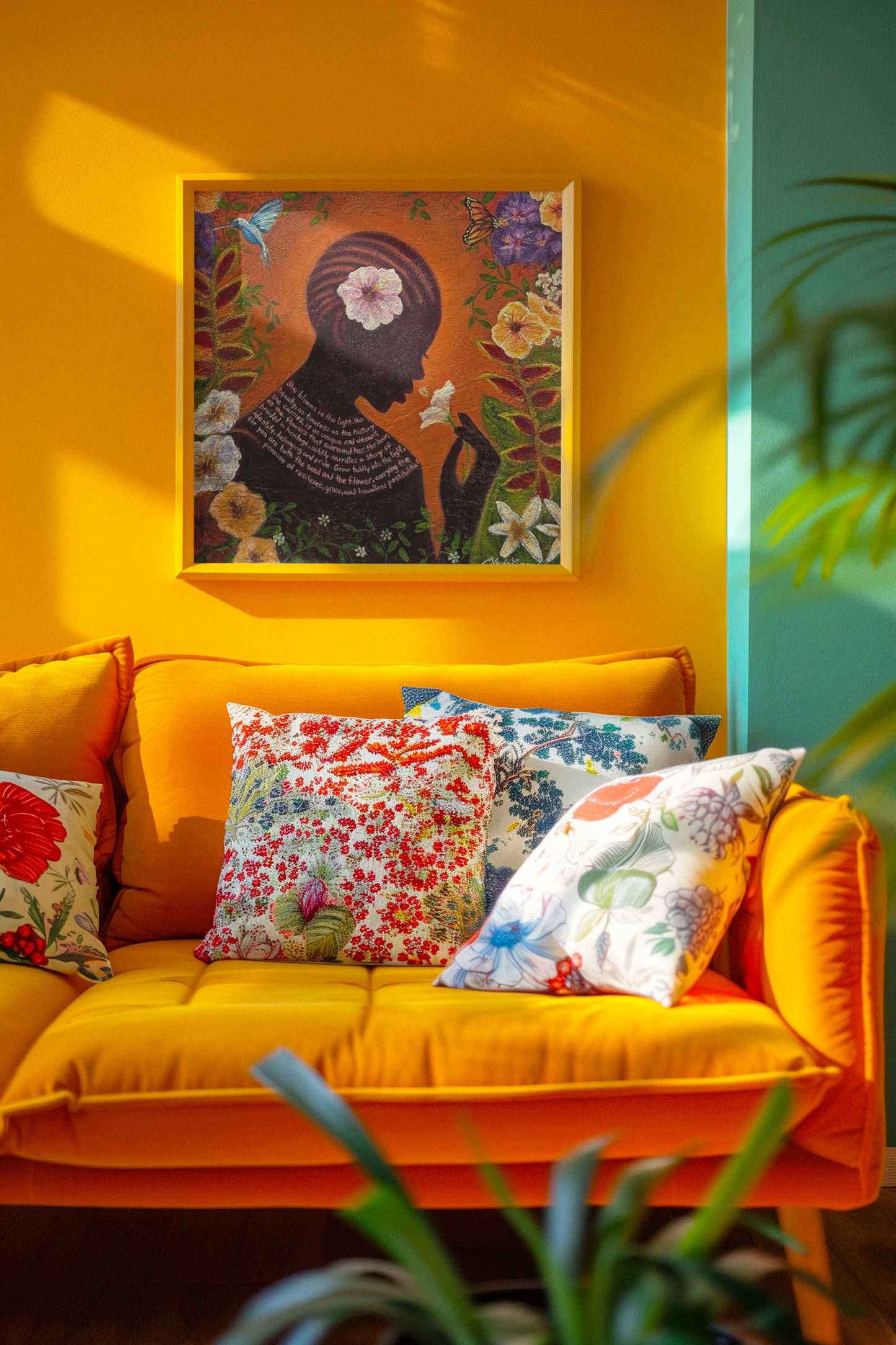 She Blooms in the Light- Canvas Print